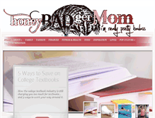 Tablet Screenshot of honeybadgermom.com